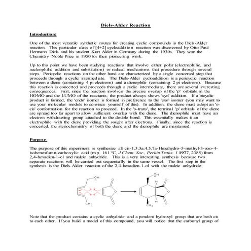 Diels lab this one is ok