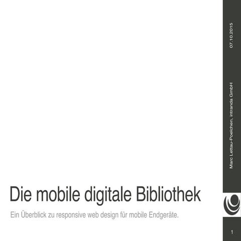 3. intranda viewer Tag: Die mobile digitale Bibliothek