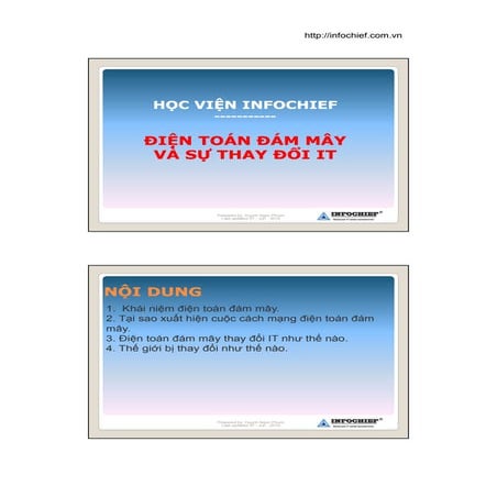 Dien toan dam may va anh huong su thay doi den IT (hoc vien infochief)