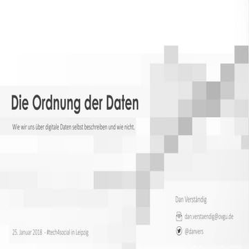 Die Ordnung der Daten