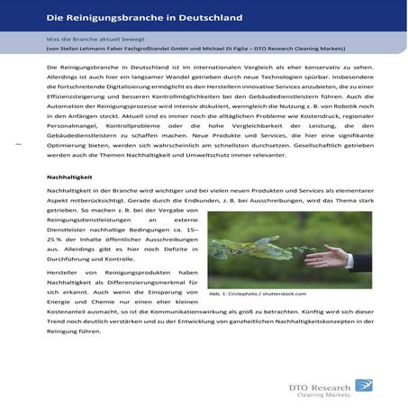 Die Reinigungsbranche in Deutschland: Was die Branche aktuell bewegt
