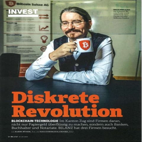 "Die Revoluzzer aus Zug" in BILANZ by Harry Buesser