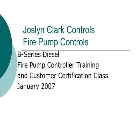 Diesel Fire Pump Controllers