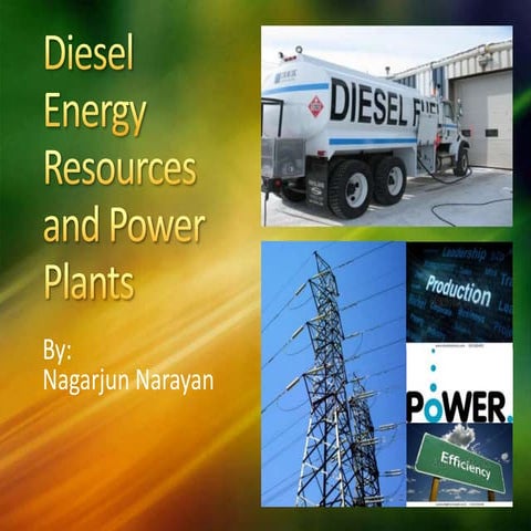 Diesel energy resources and Power Plants
