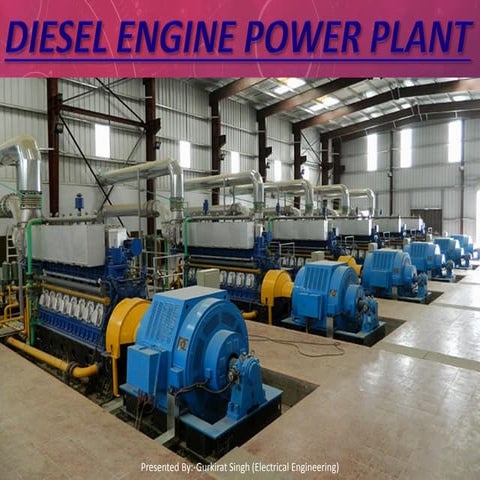 Diesel engine power plant