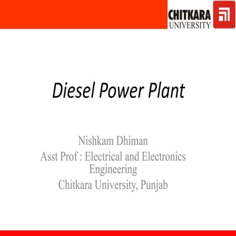 Diesel power plant