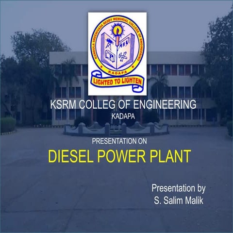 Diesel power plant