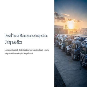 Ecosure Inspection Checklist with eAuditor Audits & Inspections | PDF