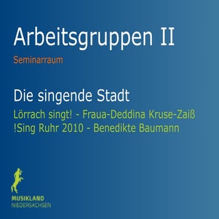 Die singende Stadt