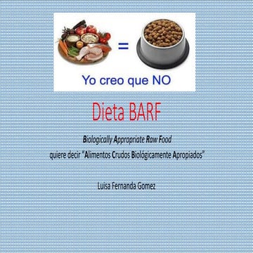 Dieta barf gatos | DOCX