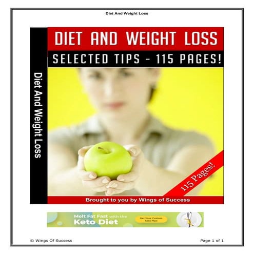 Diet and weight loss | PDF
