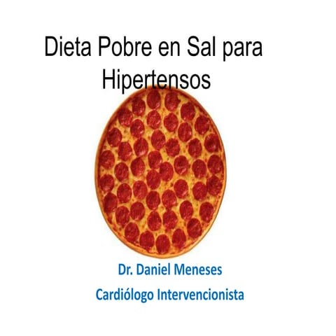 Dieta pobre en sal para hipertensos