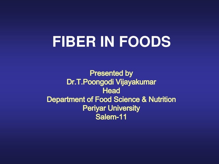 Dietary fiber