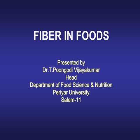 Dietary fiber