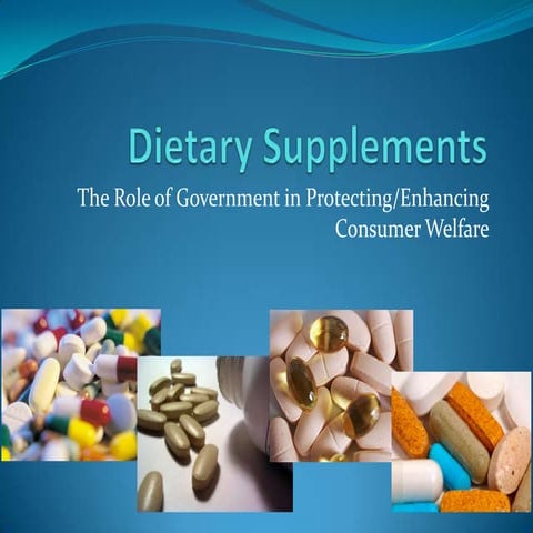 Dietary supplements | PPTX