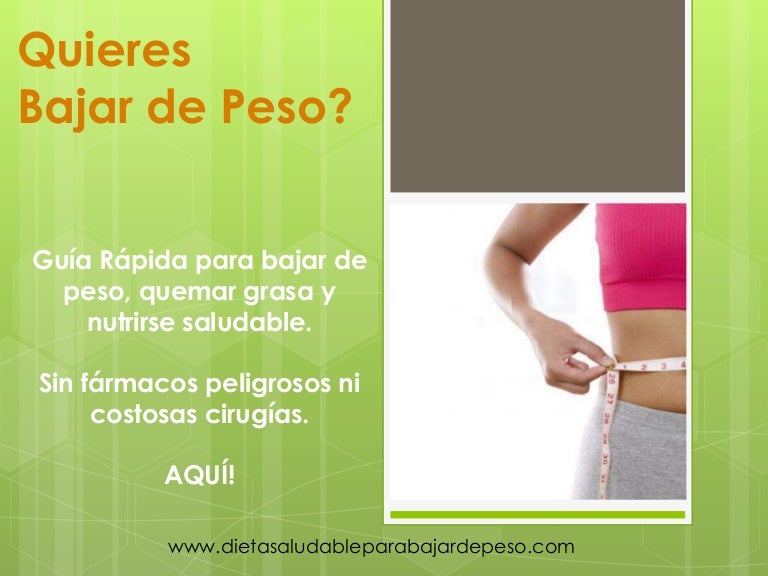 Dieta saludable para bajar de peso Dieta saludable para bajar de peso