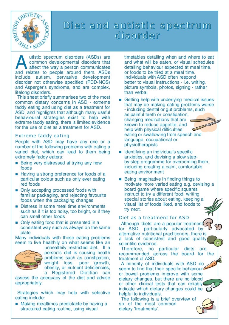 Diet & autistic spectrum disorder