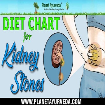 Diet Chart for Kidney Stones (Renal Calculi) - Foods To Avoid ...
