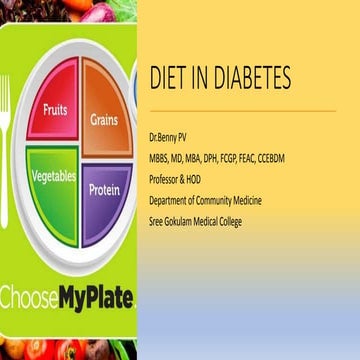 Diet in Diabetes mellitus