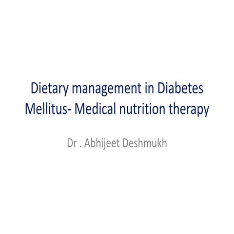 Diet in diabetis