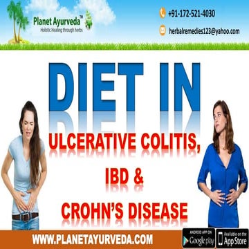 Diet in Ulcerative Colitis, Crohn's Disease & Inflammatory Bowel Disease 