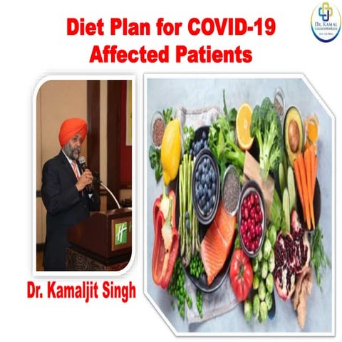 Diet plan for covid 19 affected patients - healthy talks - Dr. Kamaljit ...