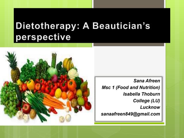 Diet therapy