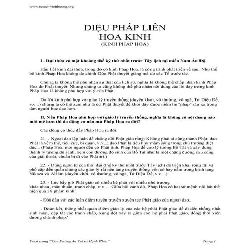 DIỆU PHÁP LIÊN HOA KINH