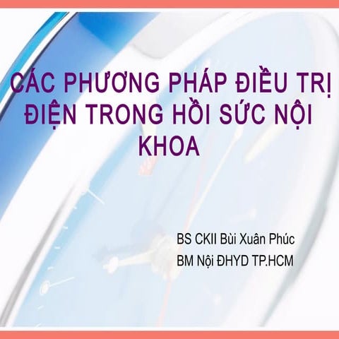 Điều trị điện trong ICU