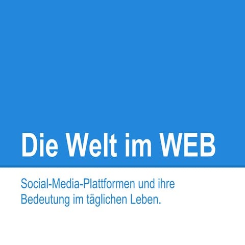 Die welt im web
