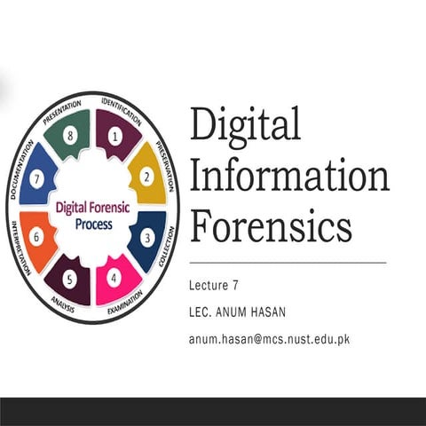 Digital Information Forensics Lecture on the topic of Partion Table