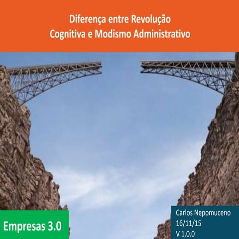 Diferença entre revolução cognitiva e modismo administrativo | PPTX