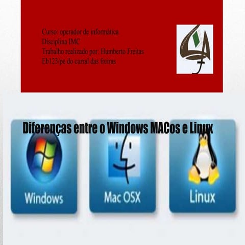 diferenças entre sistemas operativos 