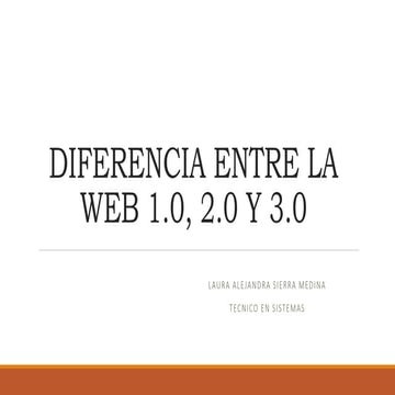 Diferencia entre las web