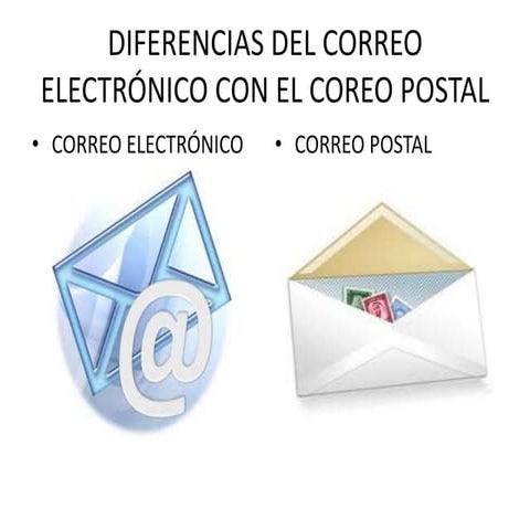 Diferencias del correo electrónico con el coreo postal | PPTX