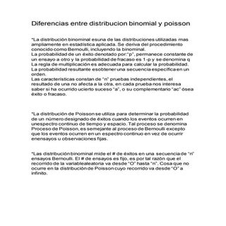 Diferencias entre distribucion bino...
