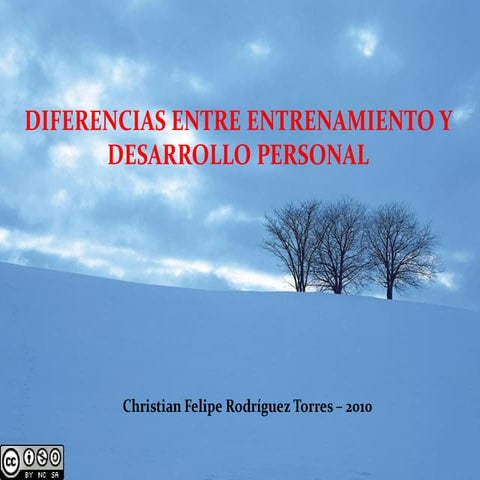 Diferencias entre entrenamiento y desarrollo personal
