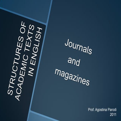 Diferencias entre journal y magazine