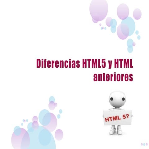 Diferencias entre html y html5 | PPTX