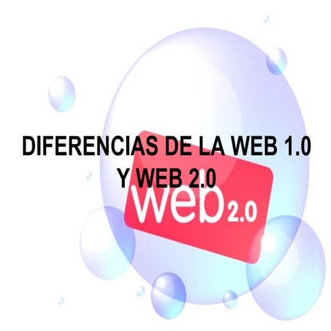 Diferencias Web 1.0 Y 2.0