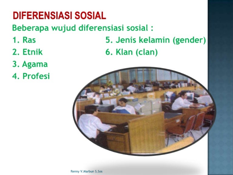 Diferensiasi Sosial Kelas Xi 1 Diferensiasi Sosial Kelas Xi 1