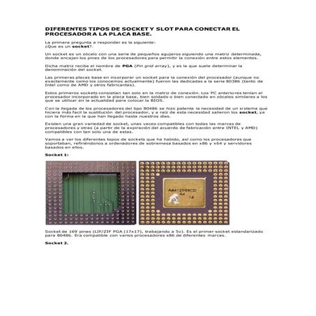 Tipos de socket | PPTX