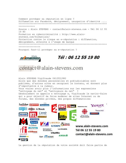 Diffamation facebook-twitter-formation-cybercriminalite-alain-stevens-reputat...
