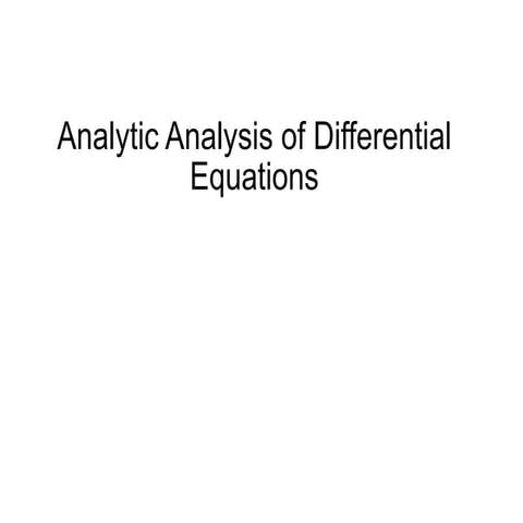 Differential Equations Presention powert point presentation | PPT