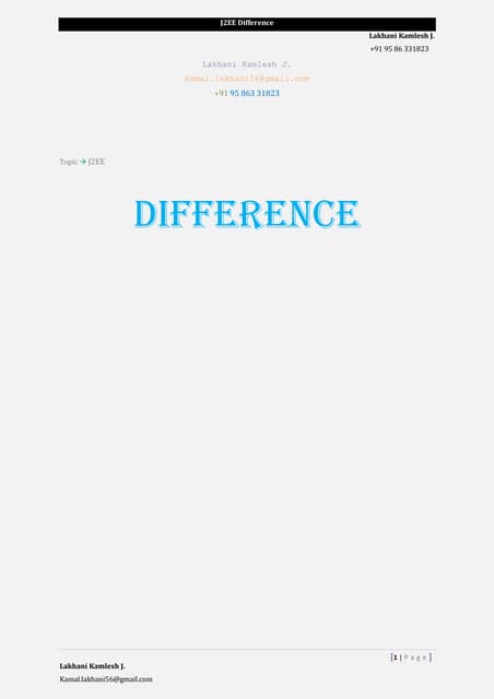 Java Difference | PDF