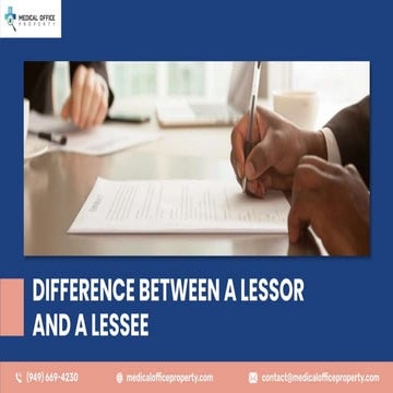 Difference Between A Lessor And A Lessee Pptx