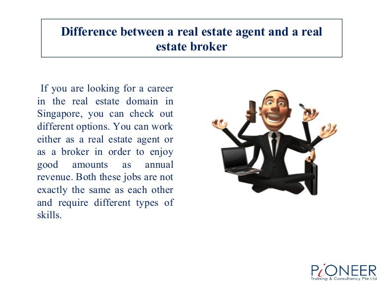 Difference between a real estate agent and a real estate broker