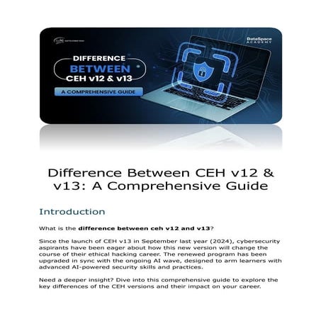 Difference Between CEH v12 & v13: A Comprehensive Guide