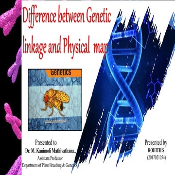 Difference between genetic  linkage and physical  map