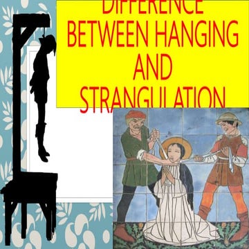 Difference between hanging and strangulation #Hanging #Strangulation
